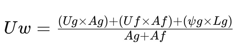 formula trasmittanza termica